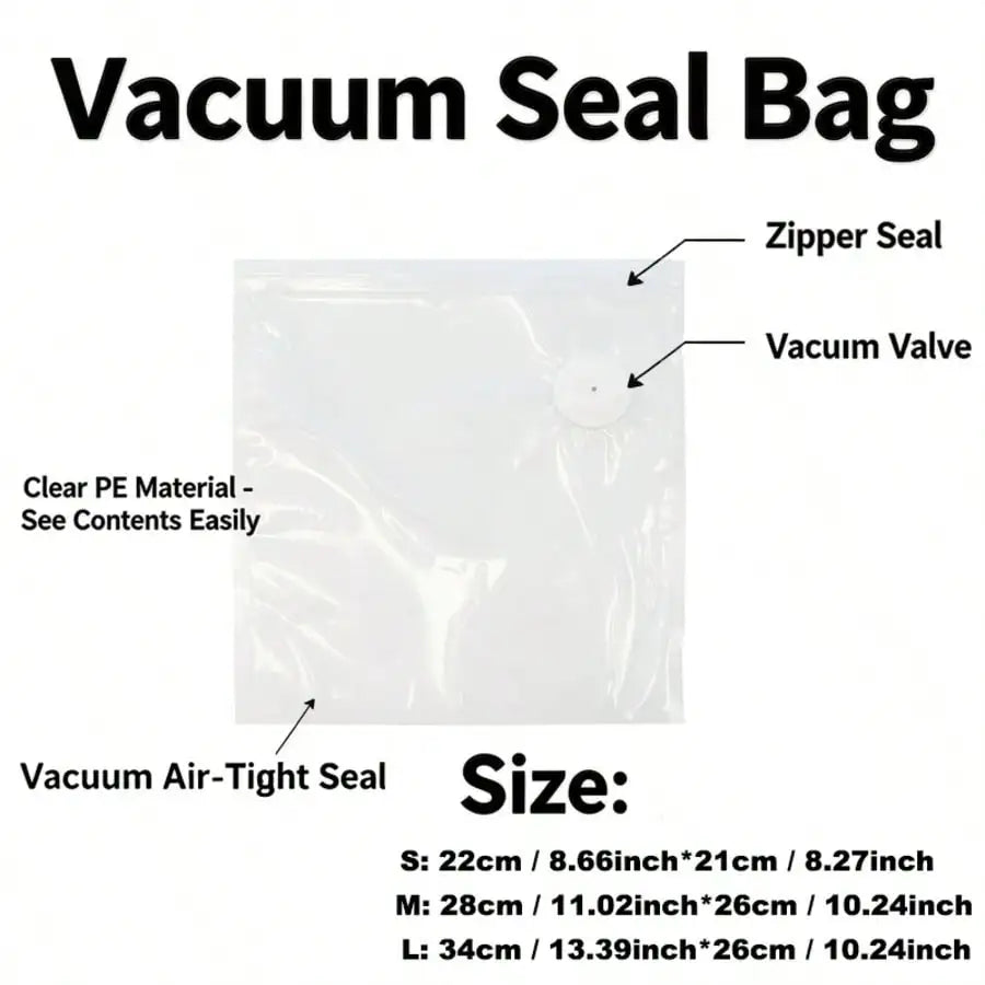 30pcs Reusable Vacuum Bags+1 Compact Vacuum Sealer Powerful Handheld Vacuum Sealer, Seal Meal Saver, Portable Food Sealer