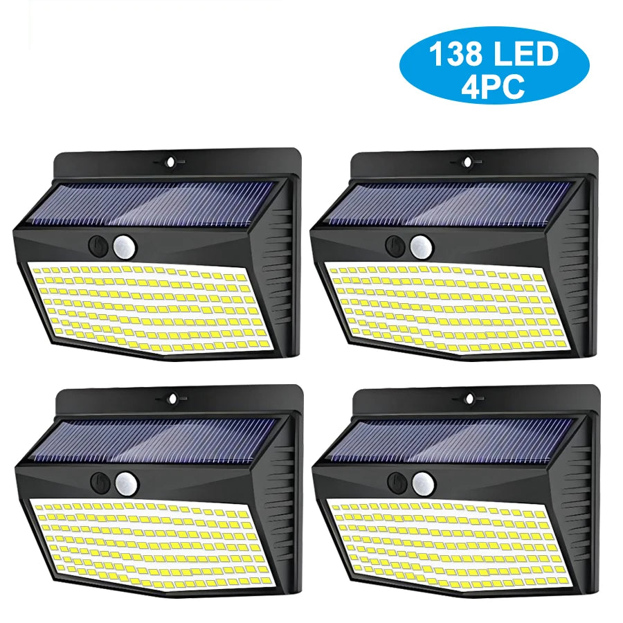 SolarBright 138 : Lampe Murale Solaire 138 LED