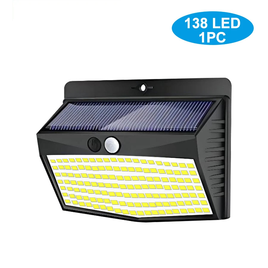 SolarBright 138 : Lampe Murale Solaire 138 LED