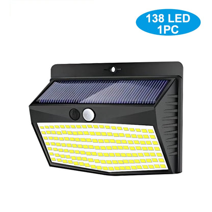 SolarBright 138 : Lampe Murale Solaire 138 LED